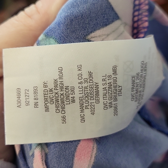 G.i.l.i. Blue Floral Side Slits Effortless Summer Fun Cruise Vacation Dress S/P - Picture 13 of 17